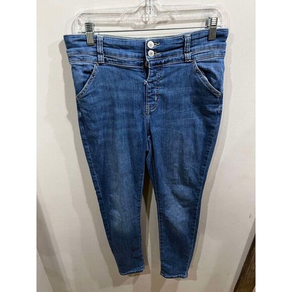 There Abouts Jeans Girls Size 14.5 Plus Blue Jegging Stretch Casual Whiskered - Picture 1 of 9